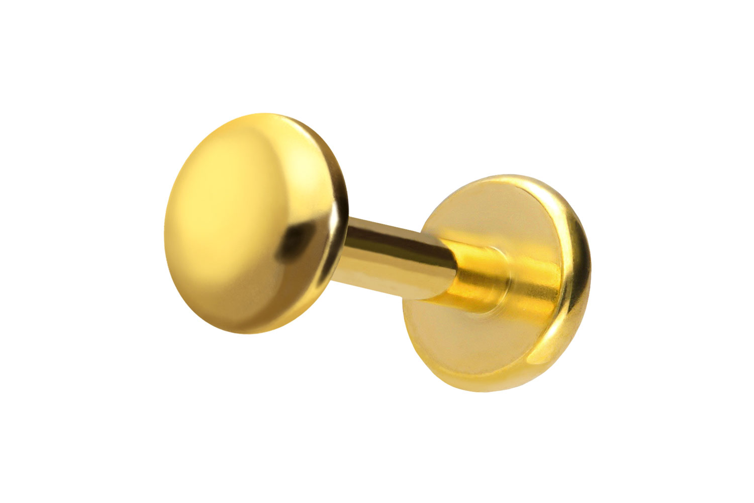 Titan Labret Piercing mit Push Fit DISC